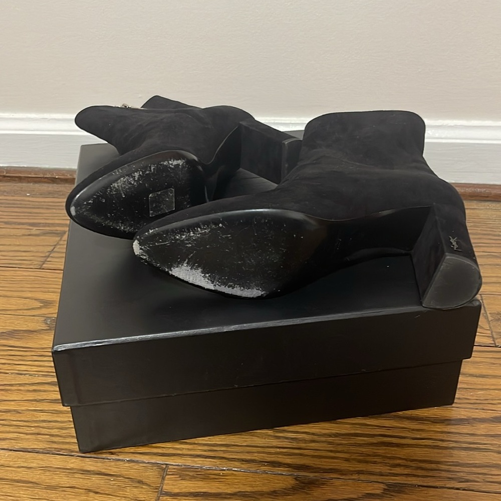 Saint Laurent Suede Boots - Picture 5 of 8